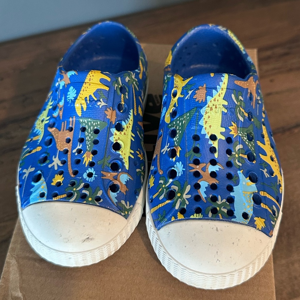 Native Toddler Jefferson Print Dinosaur Shoes